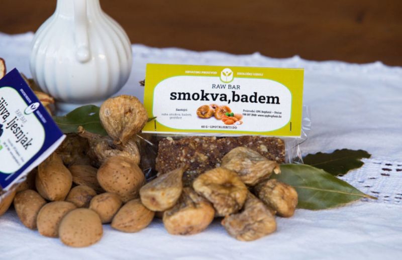 Picture of Raw bar Smokva - badem, energetska pločica 55 g