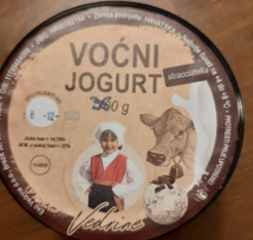 Voćni jogurt stracciatella 700g