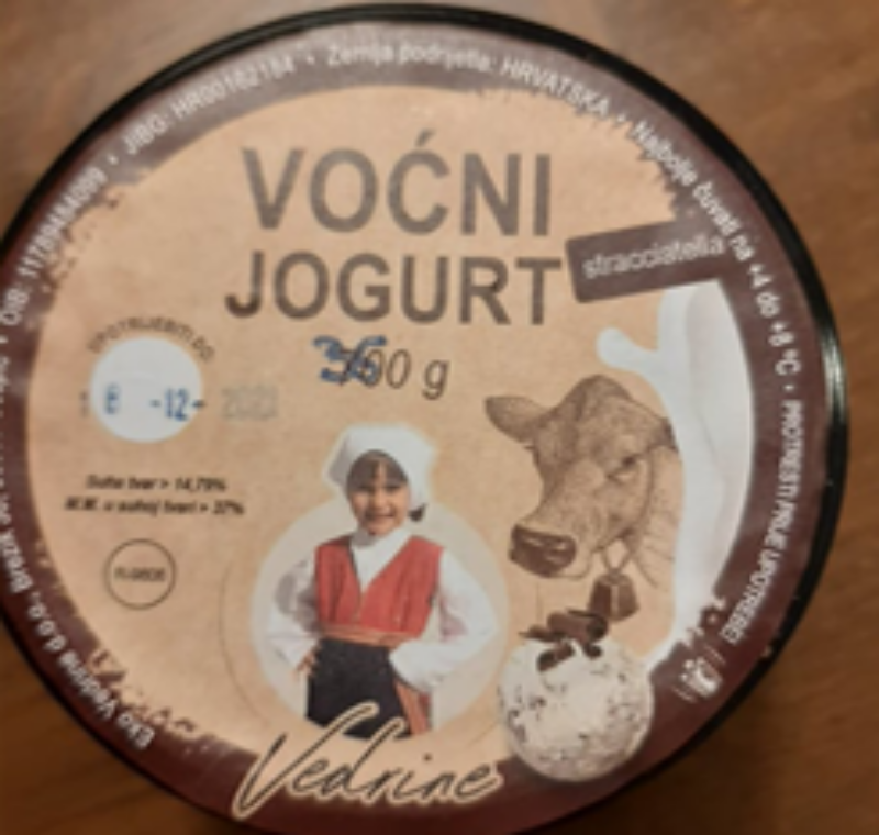 Voćni jogurt stracciatella