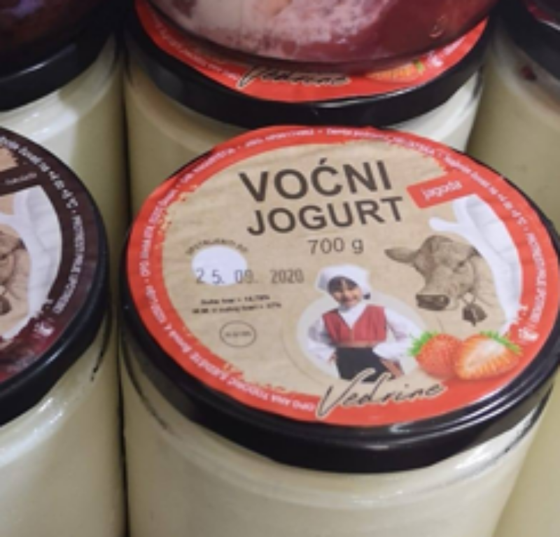 Voćni jogurt jagoda 350 g