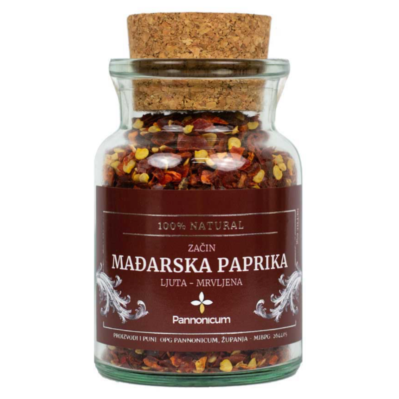 Slika Začin - Mađarska paprika ljuta mrvljena 170 ml