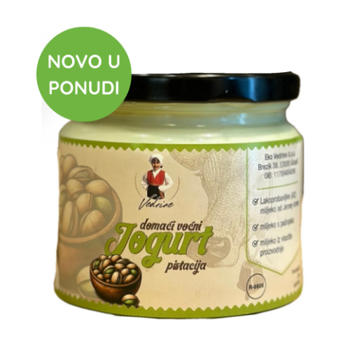 Slika Domaći voćni jogurt - pistacija 350 g