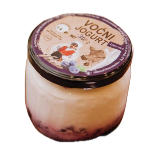 Slika Domaći voćni jogurt - borovnica 350 g