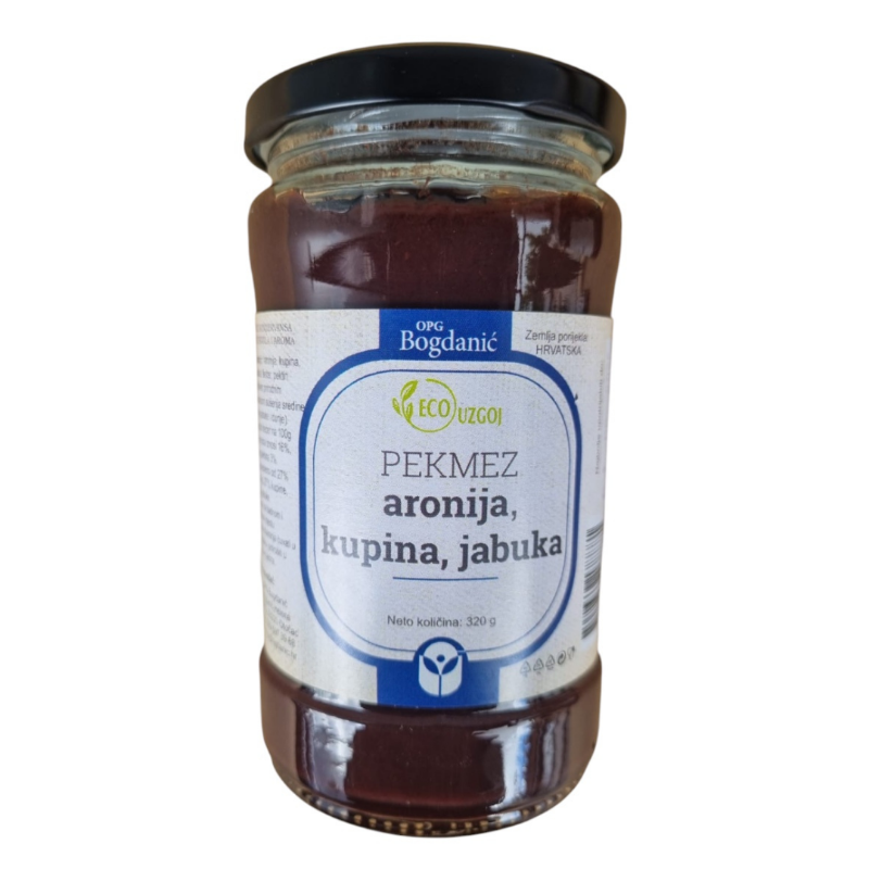 Slika Ljetni pekmez od aronije, kupine i jabuke 320 g 