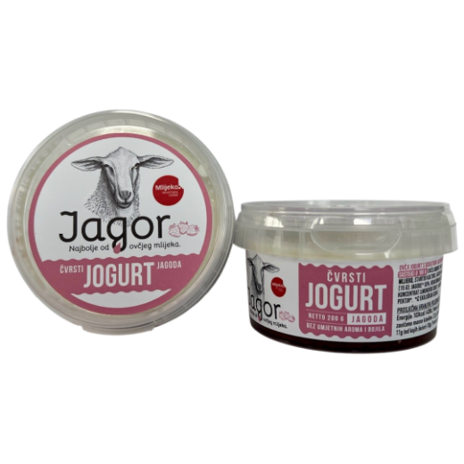 Slika Čvrsti ovčji jogurt - JAGODA 200 g