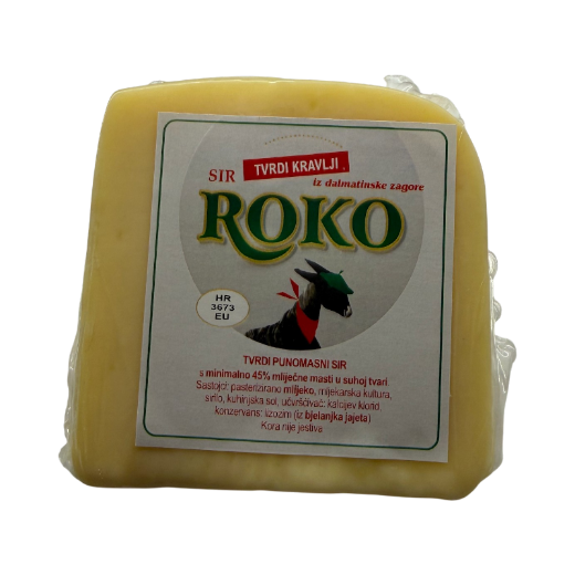 Slika Tvrdi kravlji sir Roko cca 1 kg